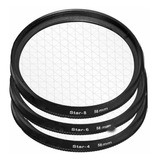 Filtro Star Estrela 4 6 8 Pontas 52 58mm 67mm 72mm 77mm 82mm