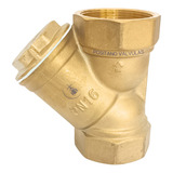 Filtro Y 1.1/2 Polegada Latão Com Tela De Aço Inox Emmeti