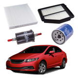 Filtros Ar / Óleo E Combustível Honda Civic 1.8 2.0 2013...
