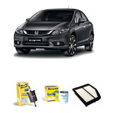 Filtros Ar / Óleo E Combustível Tecfil Honda Civic 1.8 2014