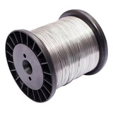 Fio Aço Polido Duro Inox N20 0,70mm-rolo 330mts=kit C/2kg