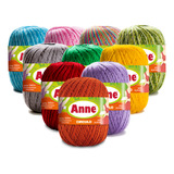 Fio Anne 500m Círculo 150g Kit 10 Unidades