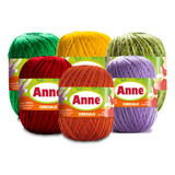 Fio Anne 500m Círculo 150g Kit 6 Unidades