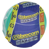 Fio Cabo Elétrico 4mm Cobrecom Com 100 Metros Flexível Cor Da Cobertura Verde