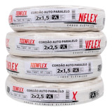 Fio Cabo Paralelo Flexível 2x1,5mm Rolo De 100 Metros.