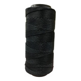 Fio Cordão Encerado Macramê / Pulseira / Colar Cor Preto 1mm