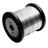 Fio De Aço Inox 0,60 Mm Para Cerca Elétrica Carretel 900g