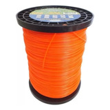 Fio De Nylon Roçadeira Cortar Grama 3mm Quadrado 1kg 115m