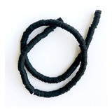 Fio Disquinho De Fimo, Borracha Preto, Aprox 400pçs