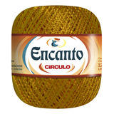 Fio Encanto Circulo Linha 100% Viscose 128m Crochê Tricô Cor Ouro Velho - 7326