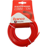 Fio Nylon Roçadeira Branco Stihl Kawashima Tramontina Toyama Cor Vermelho