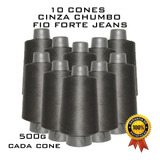 Fio Para Overlock 167/48 Kit 10 Cones Com 500g Total 5kg