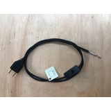 Fio Tecido C/ Interruptor P/ Luminária Kit Com 5 Und 2mts