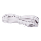 Fio Telefone Cabo 4 Vias Rj11 7 Metros Branco