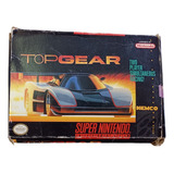 Fita / Cartucho Super Nintendo Top Gear + Caixa Manual