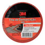 Fita 3m Demarcacao Solo Vermelho 50mm X 30 Mt