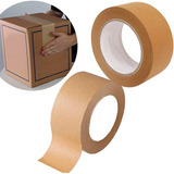 Fita Adesiva Crepe Larga Marrom Rolo 45x50mts Papel Kraft 