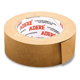 Fita Adesiva Kraft Embalagem Papel Crepado 25mm X 50m Cor Marrom Liso