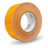 Fita Adesiva Refletiva Luminosa Automotiva 5mx50mm Amarela