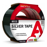 Fita Adesiva Silver Tape Preta 45mm