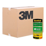 Fita Adesiva Transparente 45mm X 100m Scotch 3m 64 Unidades