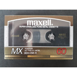 Fita Cassete Maxell Mx-60 Min Metal Virgem Japan 