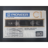 Fita Cassete Pioneer C1-60 Min Chrome Virgem Raríssima Japan