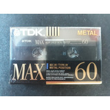 Fita Cassete Tdk Ma-x 60 Minutos Metal Type Iv Virgem 