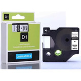 Fita Compatível D1 45803 Branca 19mm P/ Rotulador Dymo