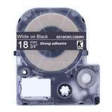 Fita Compativel Rotulador Epson Preta 18mm Lw 400 600 Lc5bwv