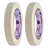 Fita Crepe 16mmx50m Pacote C/02 - Uso Geral Eurocel 