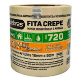 Fita Crepe Adelbras 720 18mm X 50mt - Kit C/6 Rolos