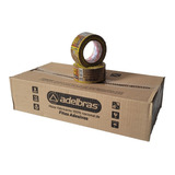 Fita Crepe Adesiva 48x50 Kraft Marrom Pardo Caixa C/16 Rolos