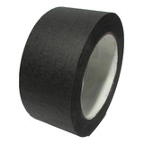 Fita Crepe Adesiva Larga Preta Alta Fixação 48mm X 50m