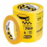 Fita Crepe Automotiva Amarela 18x40 Adelbras Caixa C/72 Unds