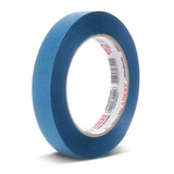 Fita Crepe Azul Pintura Imobiliária 18mmx50m Adere 05 Unid