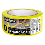 Fita Demarcação De Solo Amarela 48mm X 14m - Adelbras