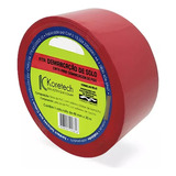 Fita Demarcação De Solo Vermelha 48mm X 30m - 3 Rolos
