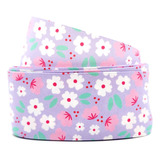 Fita Estampada Flores Princess - 38mm X 10m - Ro.152889 Cor Lilás