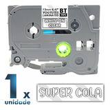 Fita Incolor Compativel P/ Uso Rotulador Brother Tze-s135 Cor Transparente