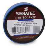 Fita Isolante 19mm X 20 Metros Azul