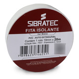 Fita Isolante 19mm X 20 Metros Branca