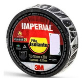 Fita Isolante Adesiva Preta 3m Imperial 18mm X 10m - 1 Unid