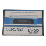 Fita K7 Audio Coronet Ln-60 Lacrada Vintage Colecionador