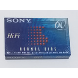 Fita K7 Sony Virgem Hifi 60 -lacrada De Fábrica!!
