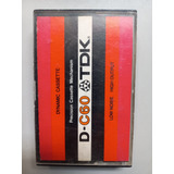 Fita K7 Tdk D-c60 - Importada - Relíquia Para Colecionador 