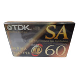 Fita K7 Tdk Sa60m 71db Cd Virgem Lacrada -basf-sony-pioneer-
