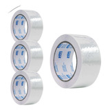 Fita Larga Transparente 4un P/ Empacotamento Tekbond Com 40m