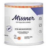 Fita Microporosa Branca 5 Cm X 10 M Missner Kit Com 6 Unid