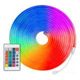 Fita Neon Colorida Com Controle Para Decoração Predio Lojas